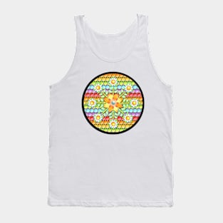 Groovy Rainbow Polka Dots Tank Top